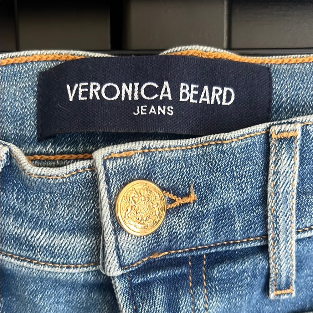 NWT Veronica Beard Beverly Skinny Flare with Patch - Picture 2 of 4